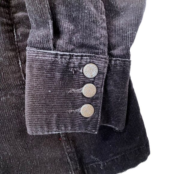 VTG Bill Blass Jeans Corduroy Jacket Brown Button up Pockets Womens Shirt PL - Picture 4 of 9